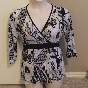 Black and white Blouse